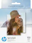 Front. HP - Sprocket ZINK Photo 2" x 3" 100-Count Paper - White.