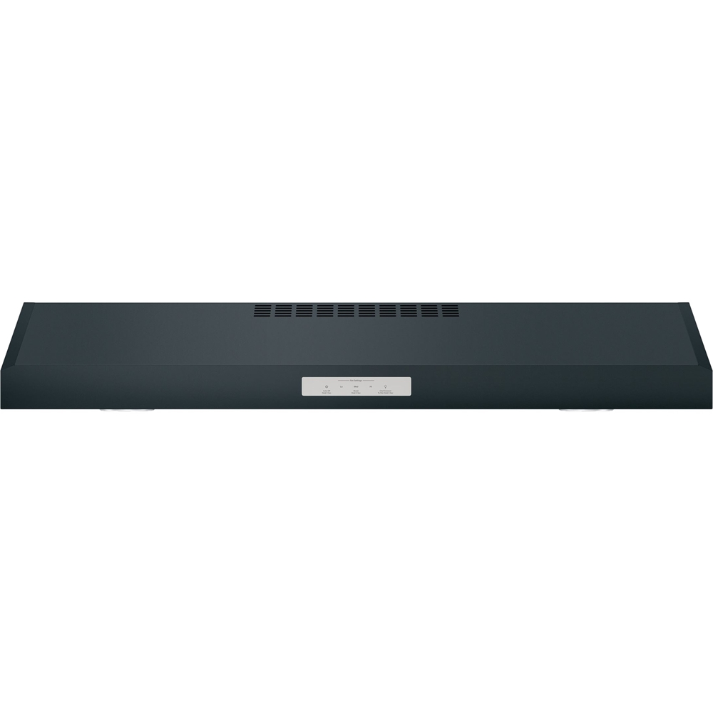 GE Profile - 36" Convertible Range Hood - Black slate