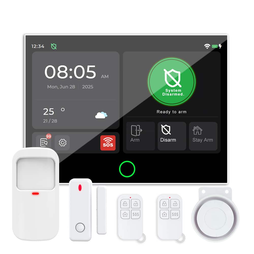 Cluzine - Touchscreen Smart Home Alarm System,App Alerts & SOS for Home Protection