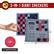 3-IN-1 GIANT CHECKERS 3-in-1 Mega Tic Tac Toe How to Win 4 in a Row 4 Corners 4 in a Square 26" Tic Tac Toe How to Win & in a Row 2.5" 26" 2.5" -DIAMETER CHECKERS