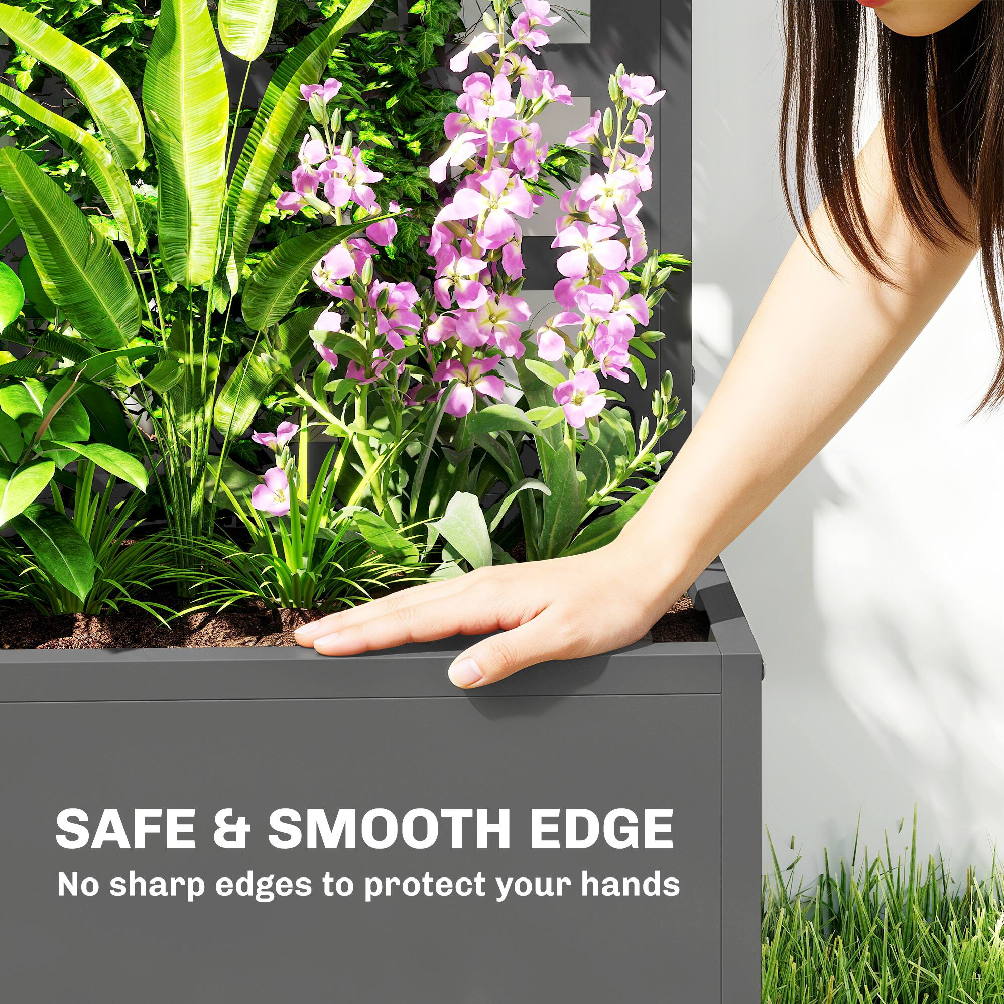 SAFE & SMOOTH EDGE  
No sharp edges to protect your hands