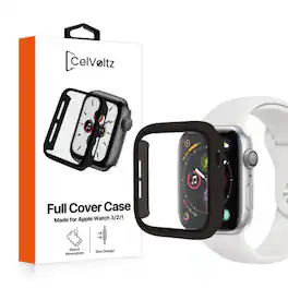 Kitcheniva - Apple Watch Protective Case With Built-In Screen Protector Series 5 40mm - Black