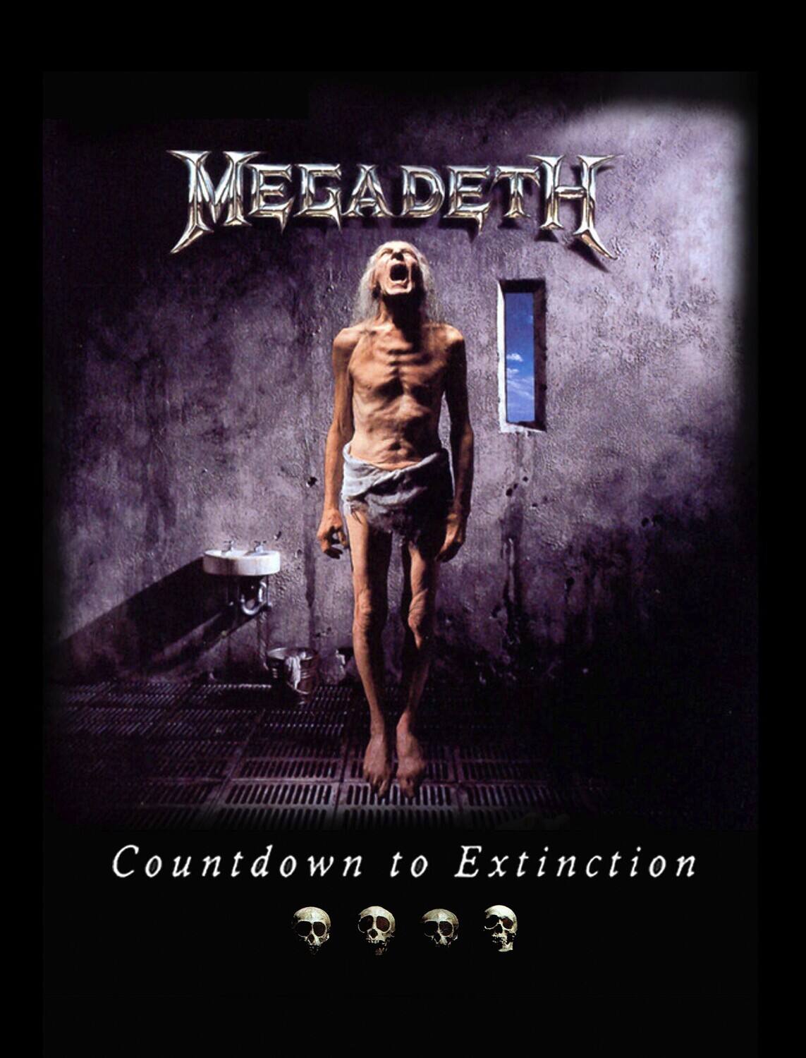 PopMarket - Megadeth - Rocksax - Megadeth - Countdown to Extinction - Sherpa Fleece Blanket (60 in x 80 in) - Multicolor