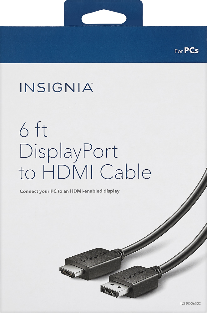 Insignia™ 6' DVI-D to HDMI Cable Black NS-PCHDDV6 - Best Buy