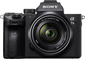 Sony - Alpha a7 III Mirrorless [Video] Camera with FE 28-70 mm F3.5-5.6 OSS Lens - Black - Front_Zoom