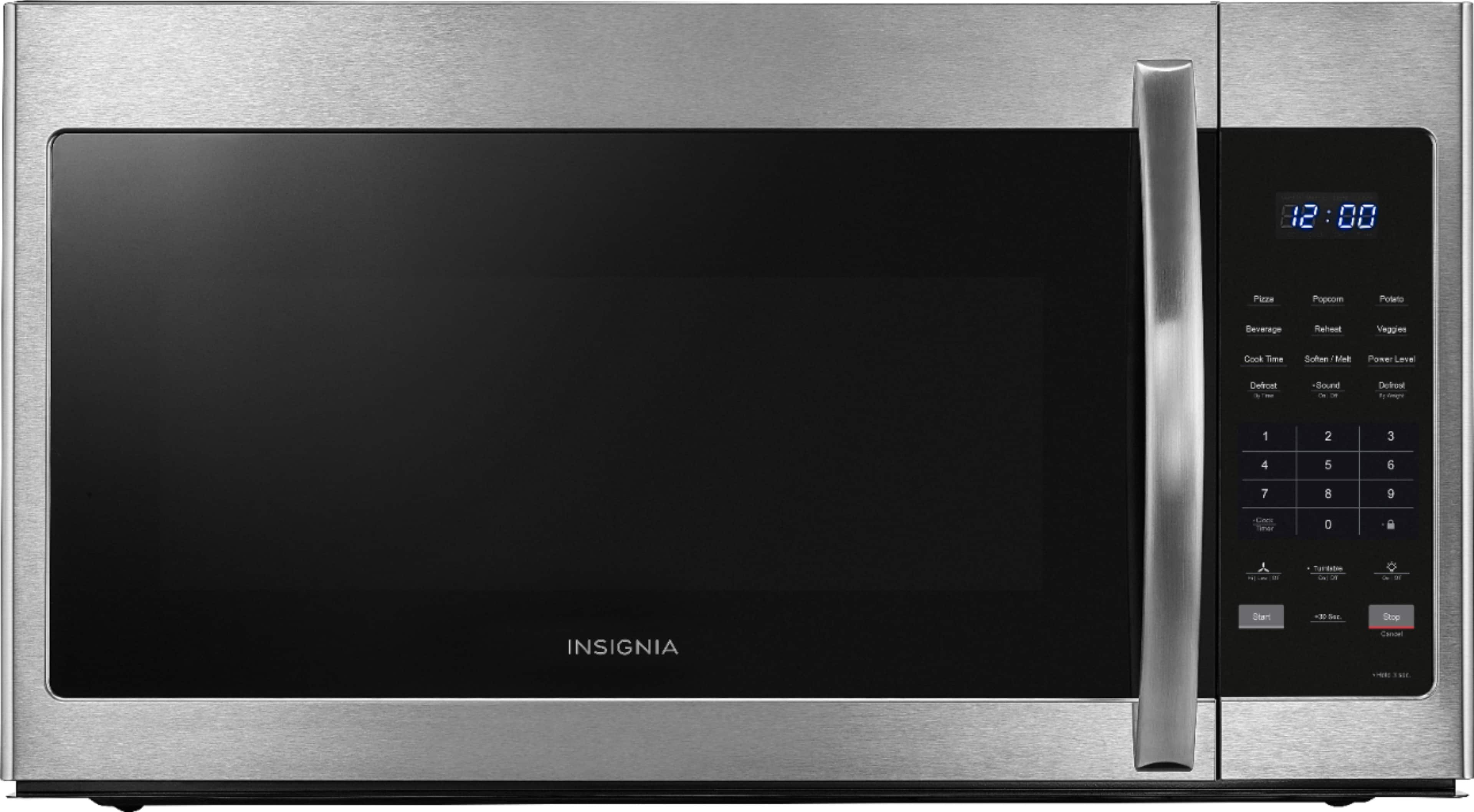 Insignia™ - 1.6 Cu. Ft. Over-the-Range Microwave - Stainless steel