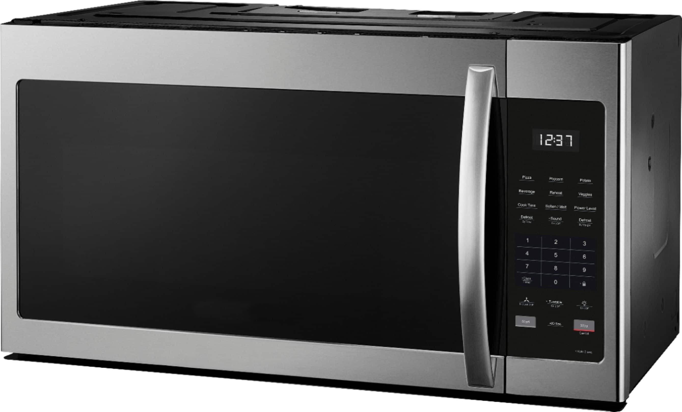 Alt View 11. Insignia™ - 1.6 Cu. Ft. Over-the-Range Microwave - Stainless Steel.