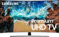 Front. Samsung - 65" Class - LED - Curved - NU8500 Series - 2160p - Smart - 4K UHD TV with HDR - Slate Black.