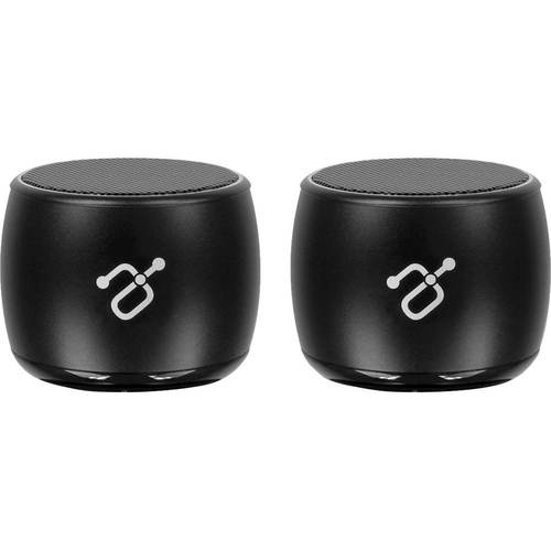 Aluratek - DYNAMITE Portable Bluetooth Speaker (2-Pack) - Black