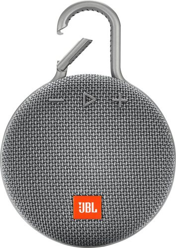 JBL - Clip 3 Portable Bluetooth Speaker - Gray