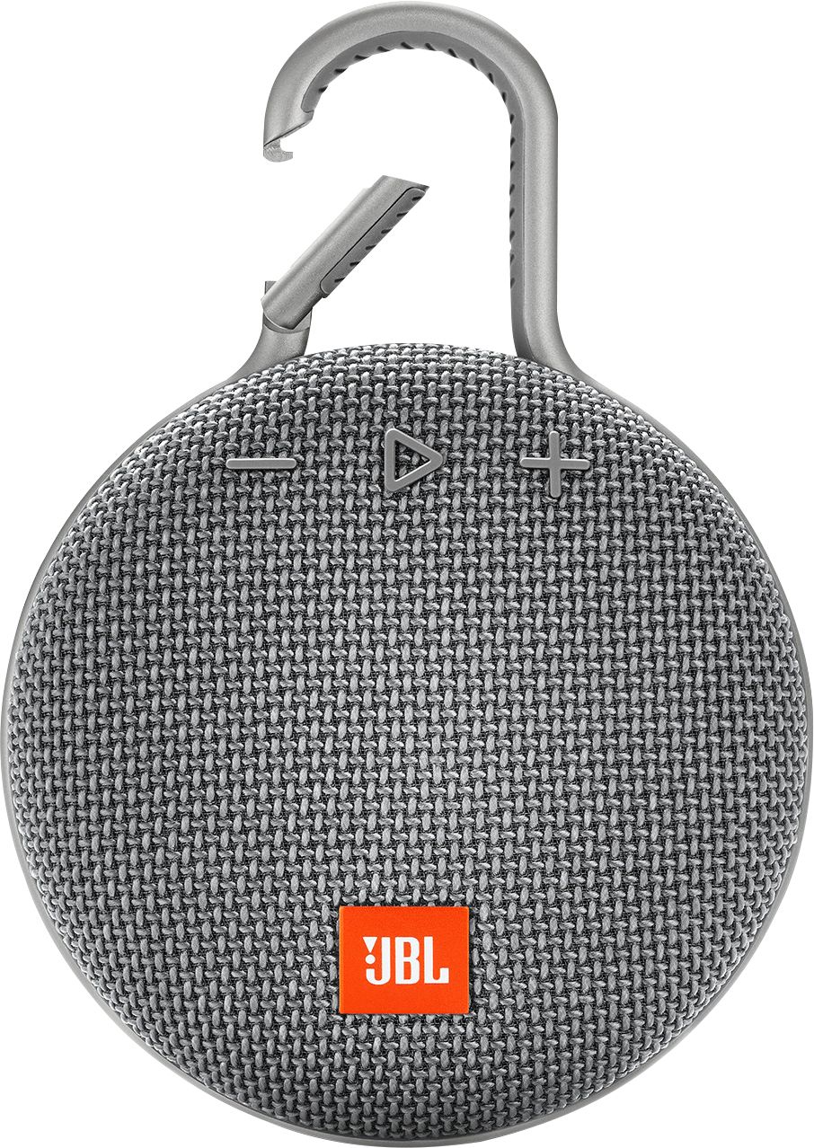 JBL Clip 3 Portable Bluetooth Speaker Gray JBLCLIP3GRY - Best Buy