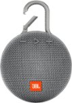 Front. JBL - Clip 3 Portable Bluetooth Speaker - Gray.