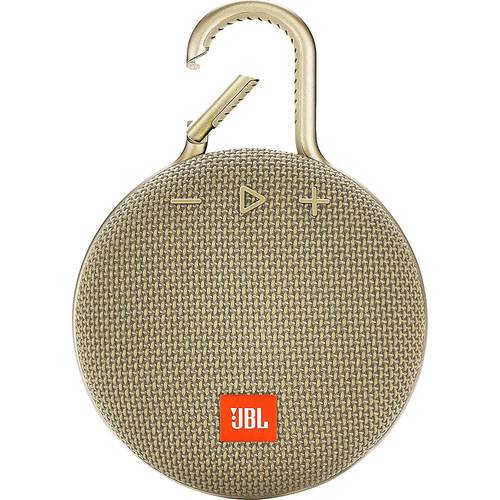 JBL - Clip 3 Portable Bluetooth Speaker - Desert Sand