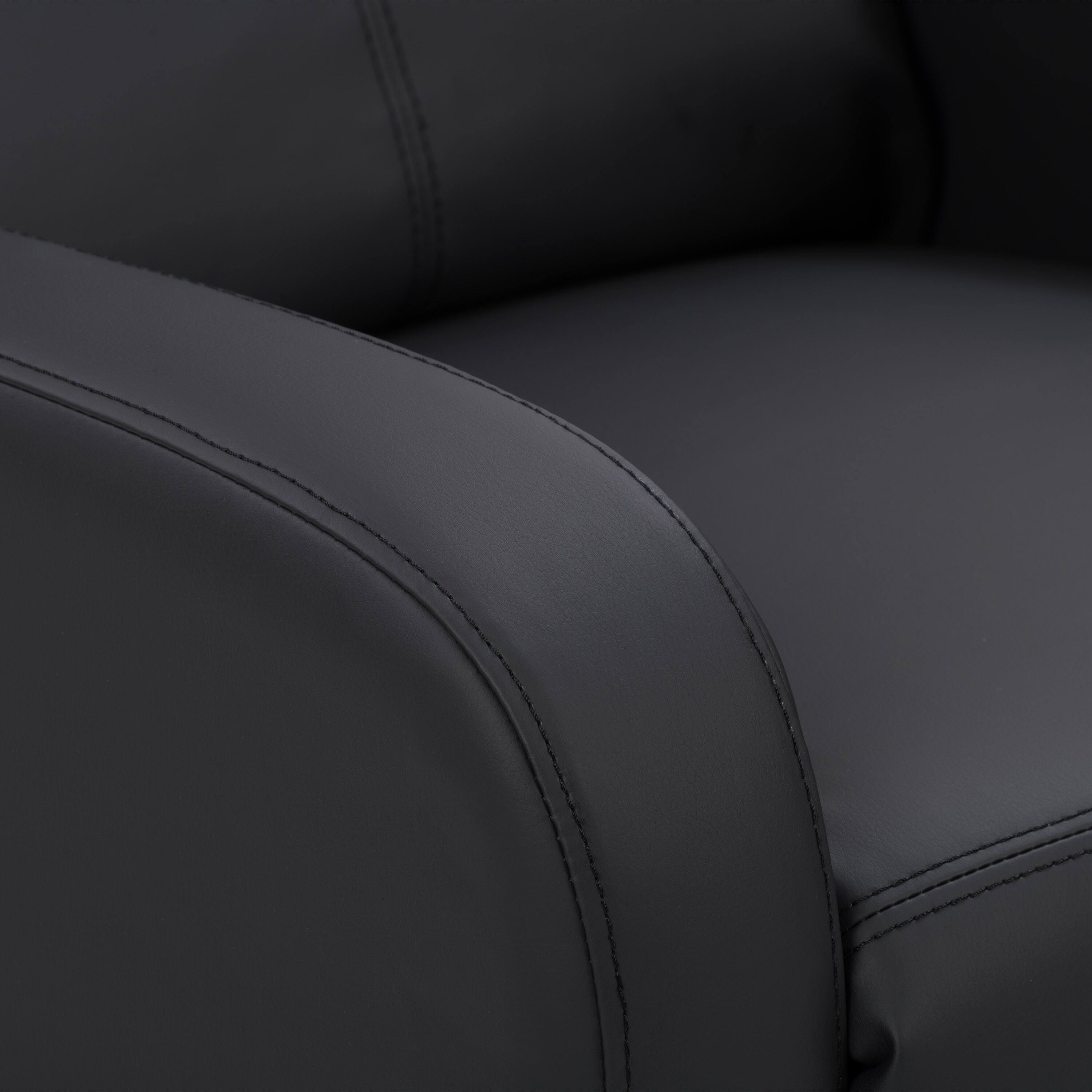 Alt View 17. CorLiving - Oren PU Recliner - Black.