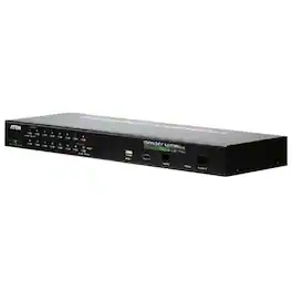 Aten Technology - 16-Port PS/2-USB KVM Switch - Metal