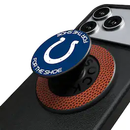 Keyscaper - Indianapolis Colts Endzone Solid PopSockets Magnetic Phone Grip & Stand - No Size - Black