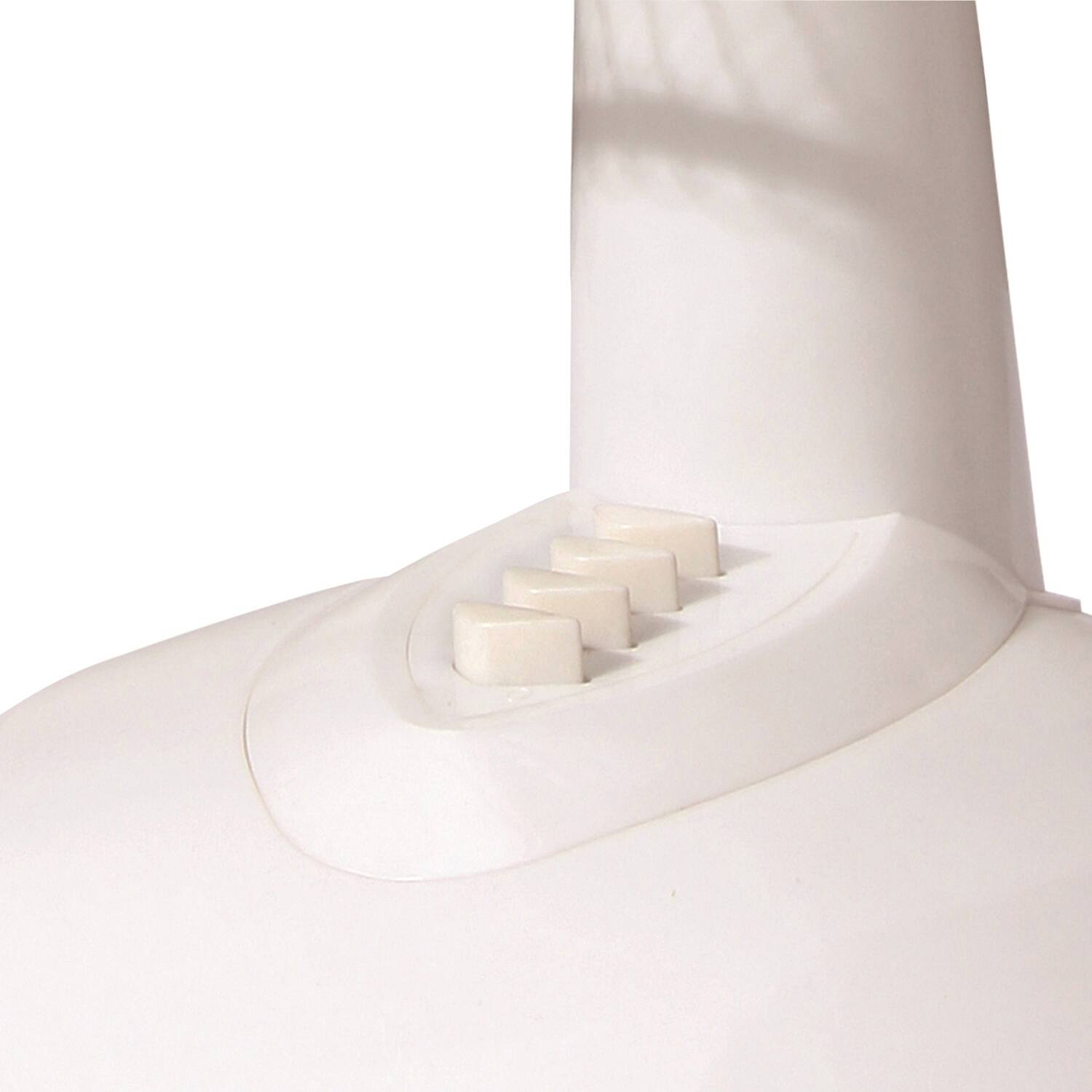 Alt View 4. Brentwood - 12-In. 3-Speed 32-Watt Oscillating Desk Fan - White.