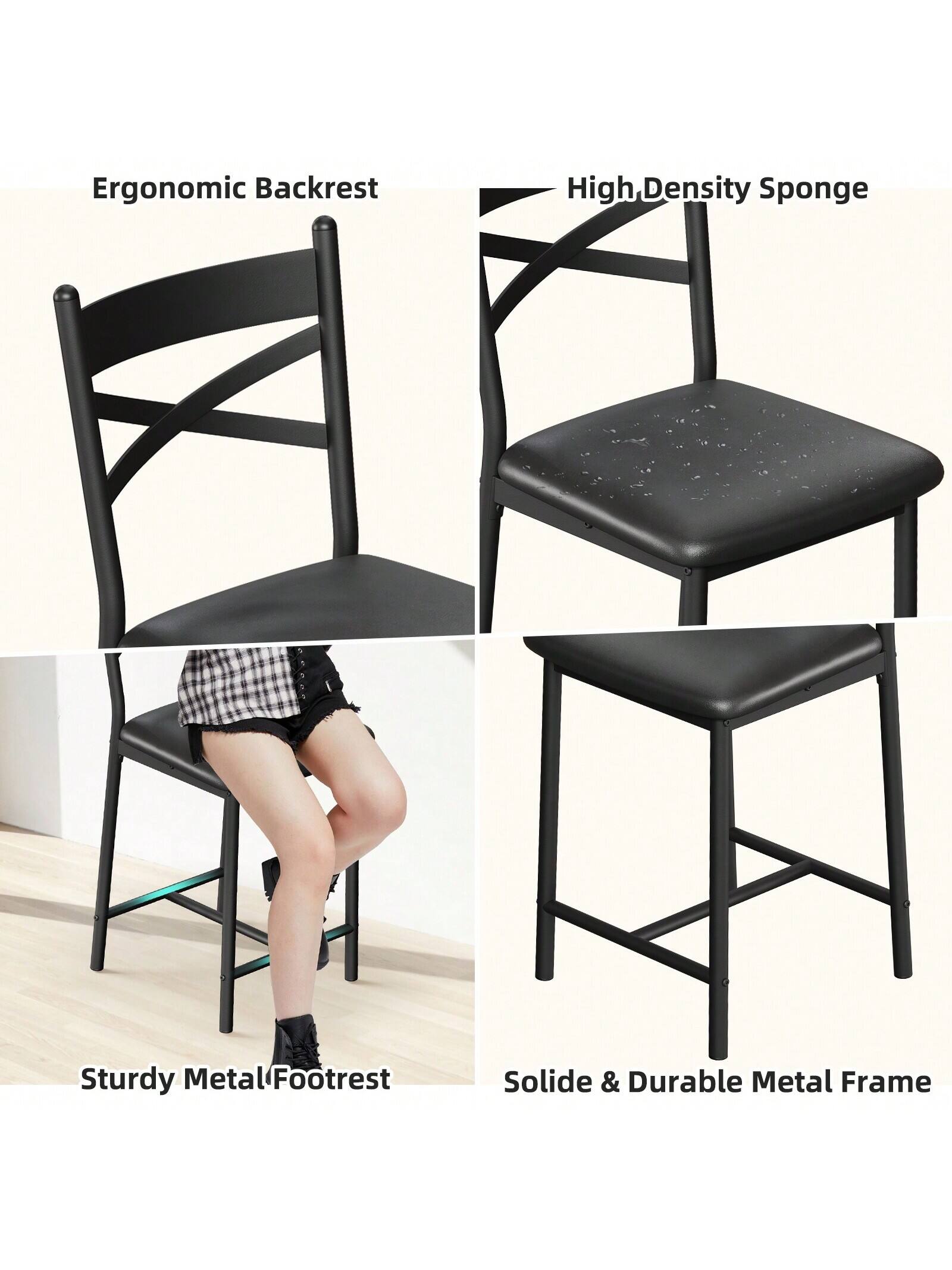 - Ergonomic Backrest
- High Density Sponge
- Sturdy Metal Footrest
- Solid & Durable Metal Frame