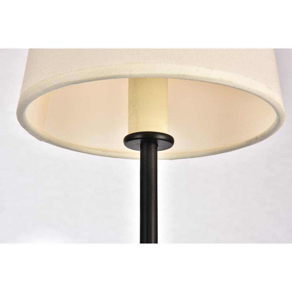 Alt View 2. Living District - Mel Collection Wall Sconce D5.5 H15 Lt:1 Black Finish - Black.