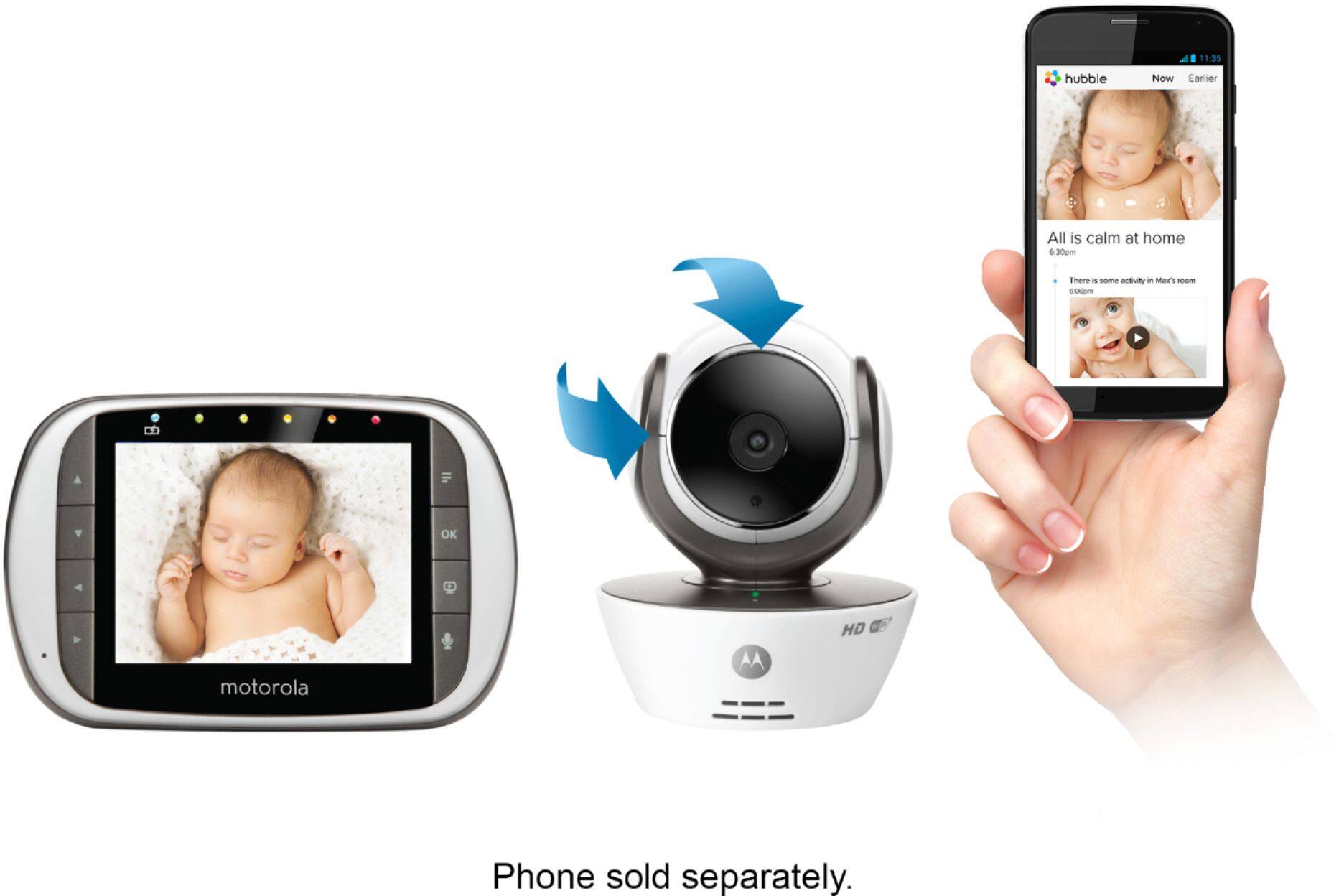 Motorola baby monitor 3.5 hot sale wifi