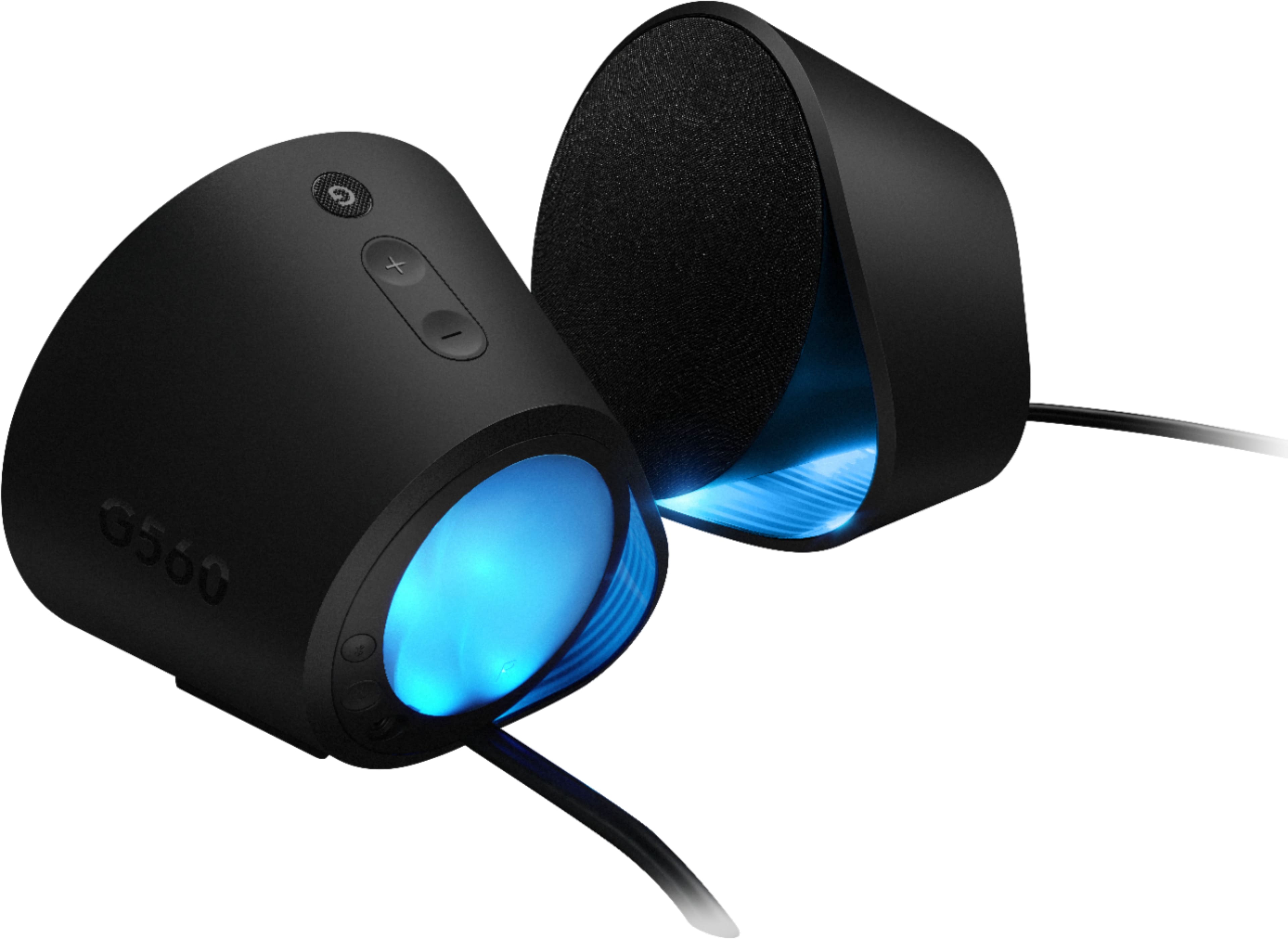 Alt View 12. Logitech - G560 LIGHTSYNC 2.1 Bluetooth Gaming Speakers with Game Driven RGB Lighting (3-Piece) - Black.