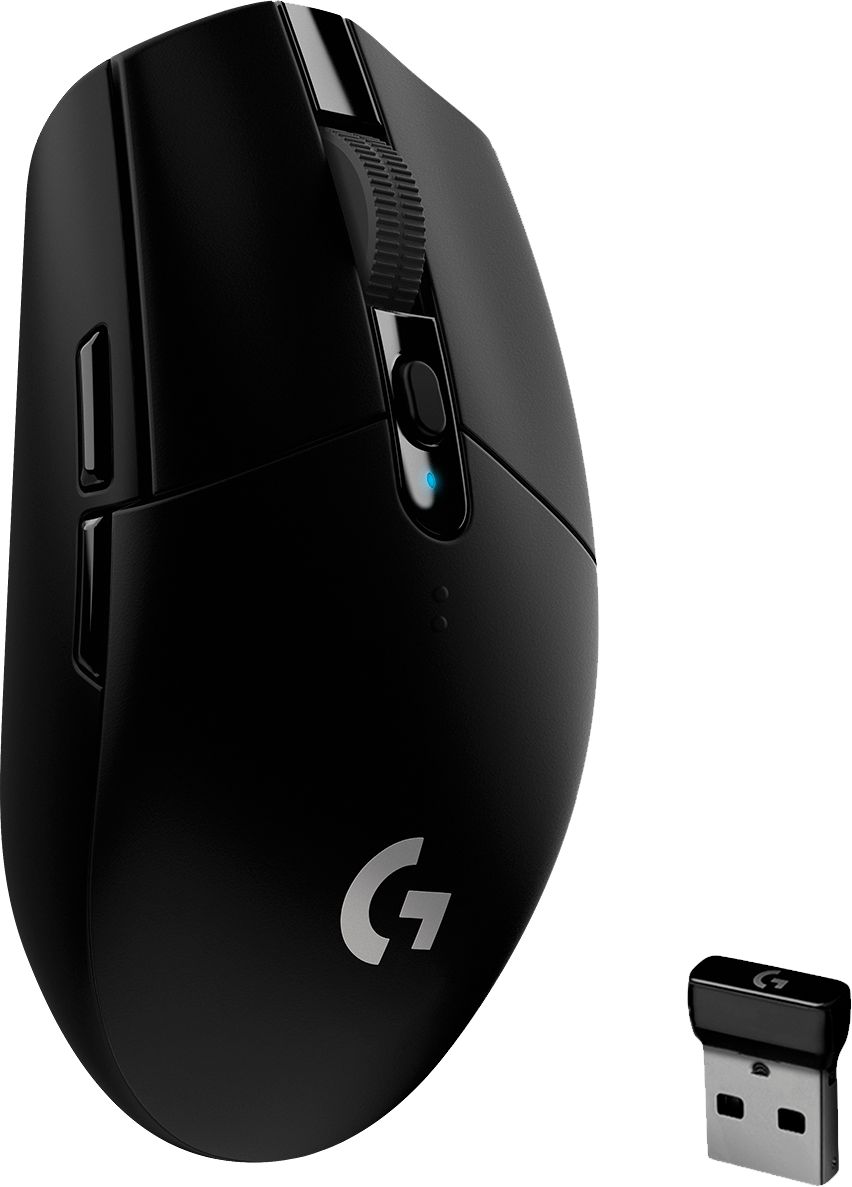 saber ganar Simetría Logitech G305 LIGHTSPEED Wireless Optical 6 Programmable Button Gaming  Mouse with 12,000 DPI HERO Sensor Black 910-005280 - Best Buy