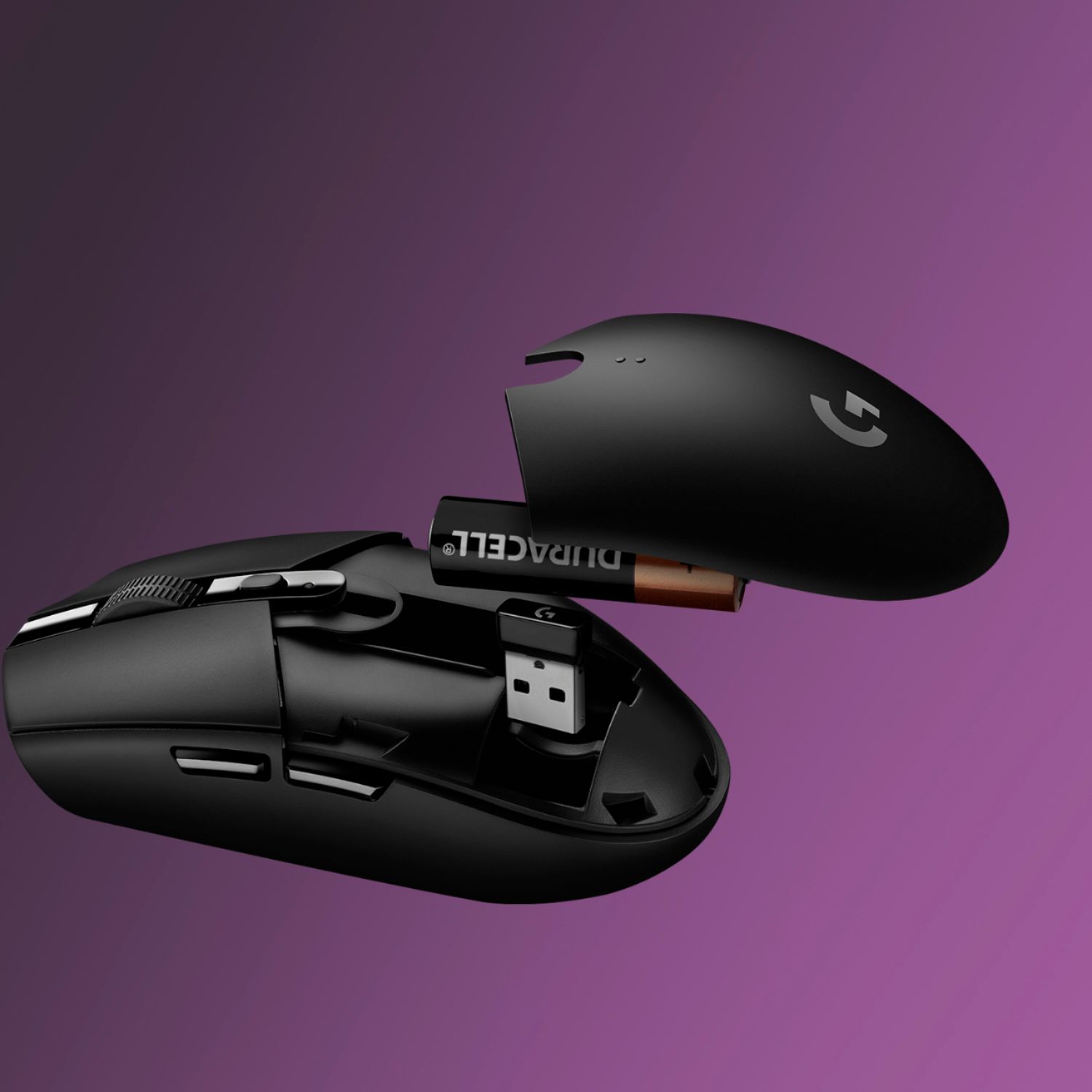 G305 Black Button 910-005280 Optical 6 Wireless 12,000 Sensor LIGHTSPEED - Best Gaming with Programmable Buy DPI Logitech HERO Mouse