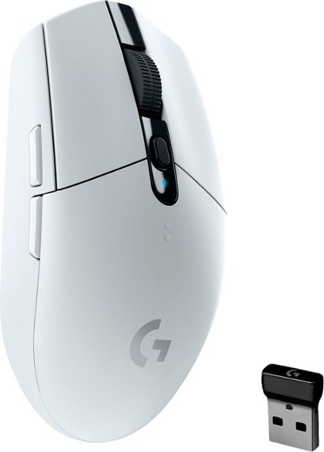 Logitech - G305 LIGHTSPEED Wireless Optical 6 Programmable Button Gaming Mouse with 12,000 DPI HERO Sensor - White_0