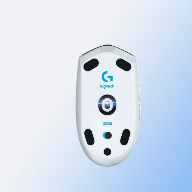 Logitech - G305 LIGHTSPEED Wireless Optical 6 Programmable Button Gaming Mouse with 12,000 DPI HERO Sensor - White_1