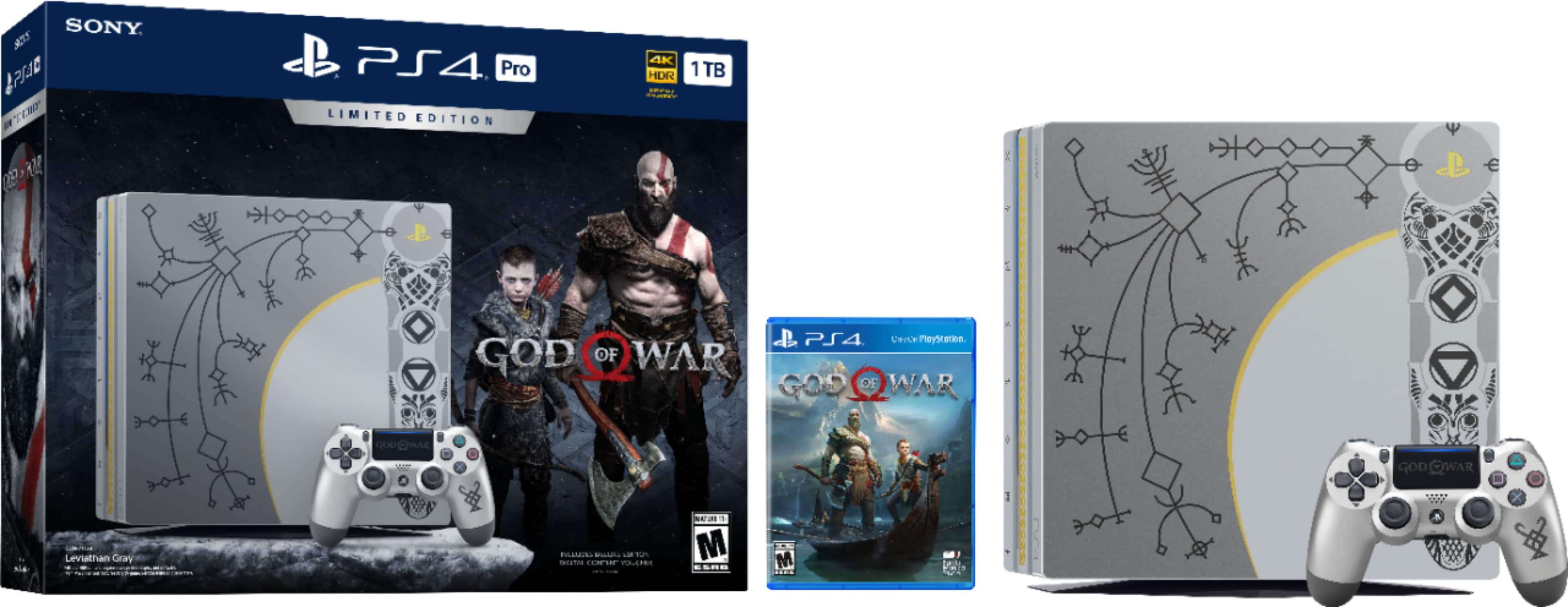 Best Buy: Sony PlayStation 4 Pro 1TB Limited Edition God of War