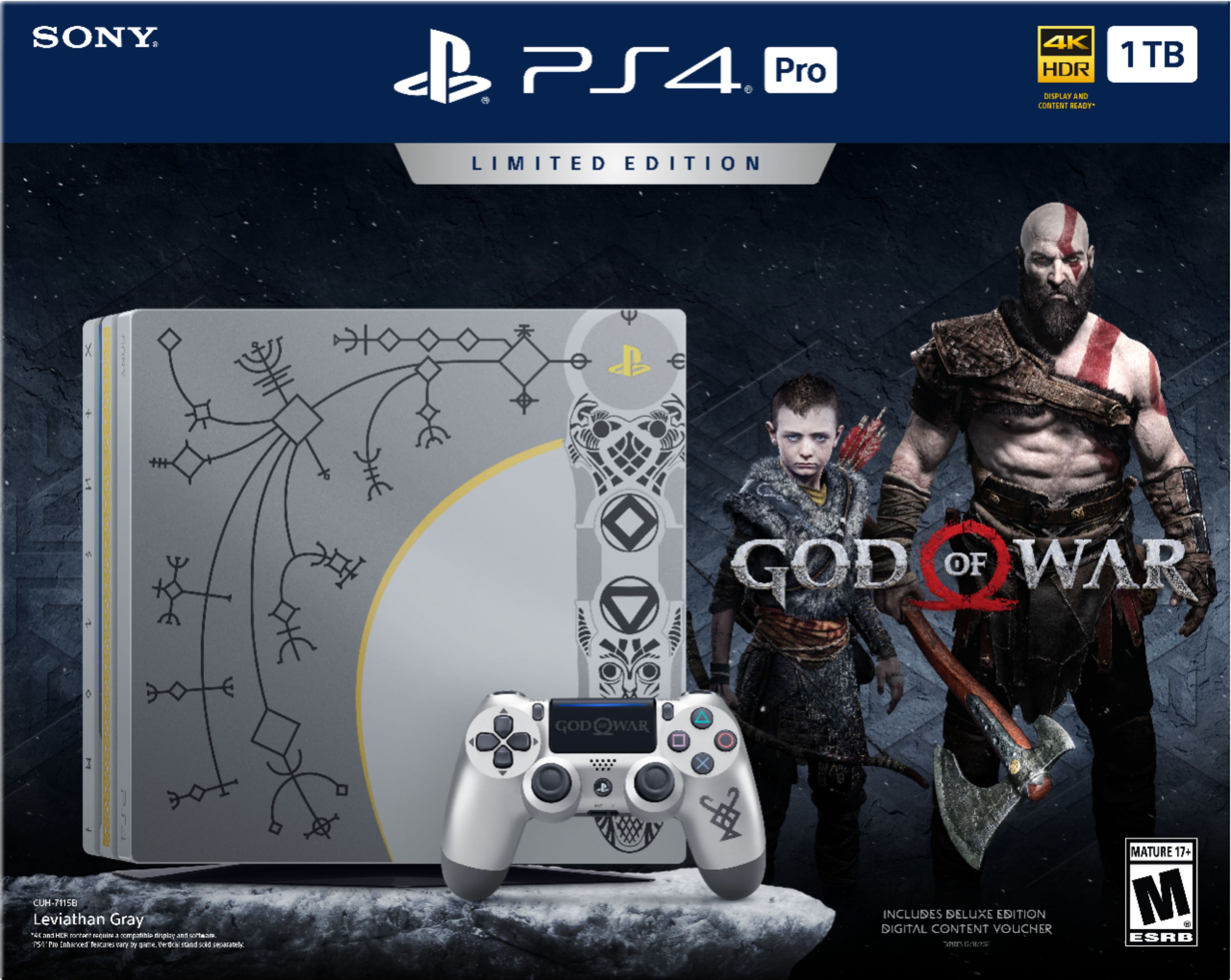 Console PlayStation 4 Pro 1TB Edição Limitada - Pacote God of War -  Escorrega o Preço