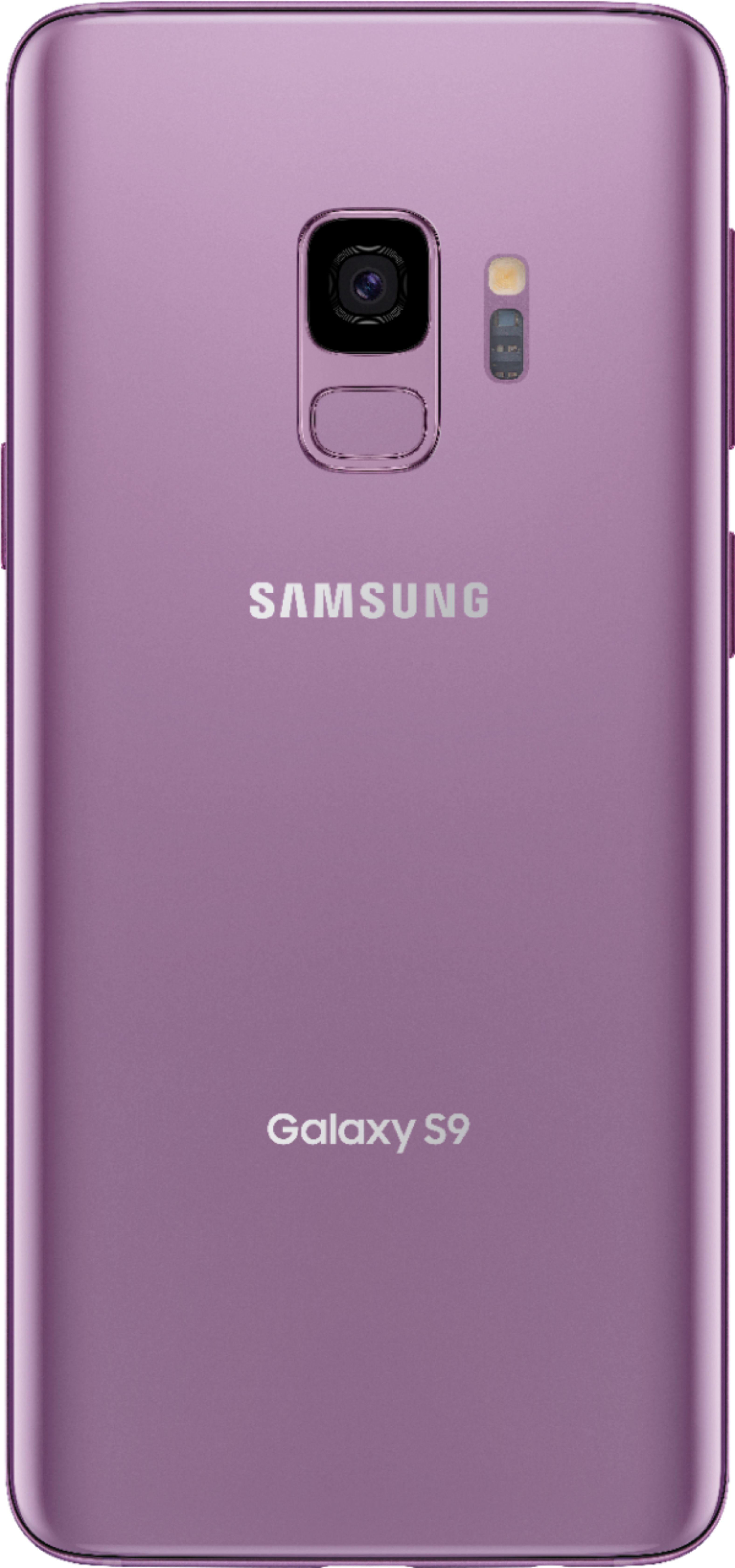 Back View: Samsung - Geek Squad Certified Refurbished Galaxy S9 64GB (Unlocked) - Lilac Purple