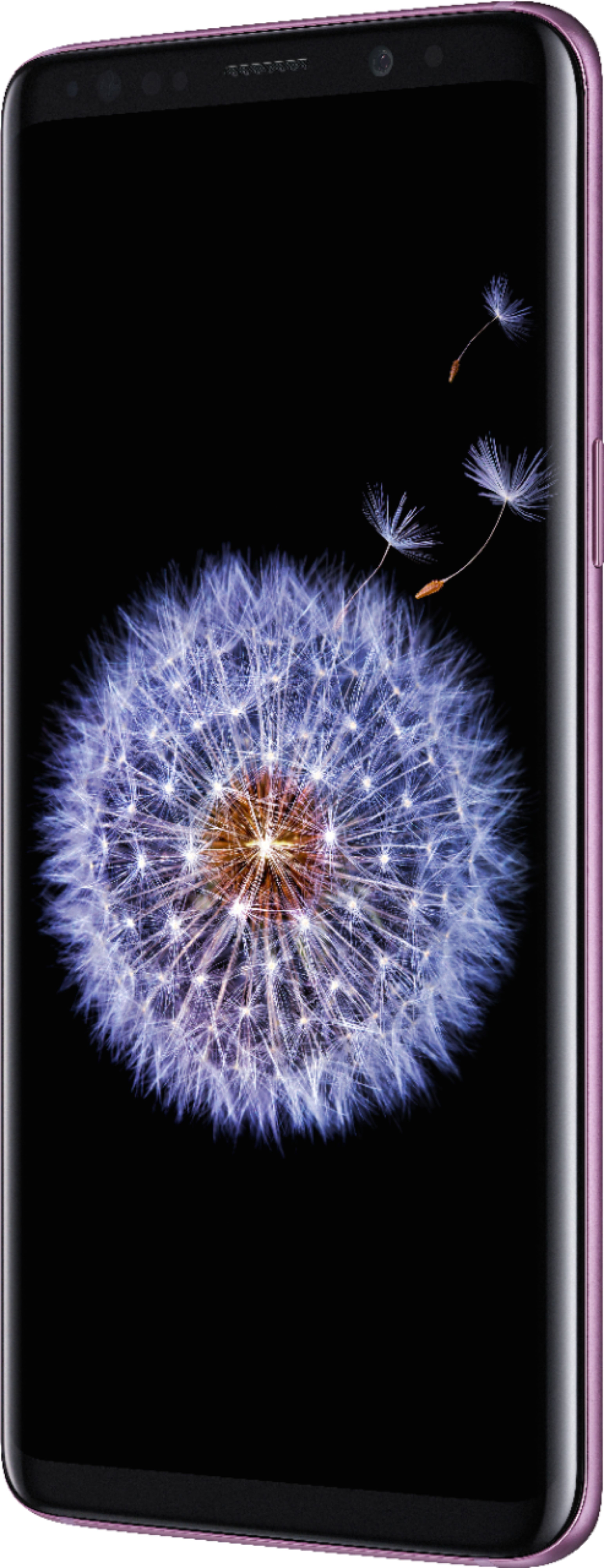 Angle View: Samsung - Geek Squad Certified Refurbished Galaxy S9 64GB (Unlocked) - Lilac Purple