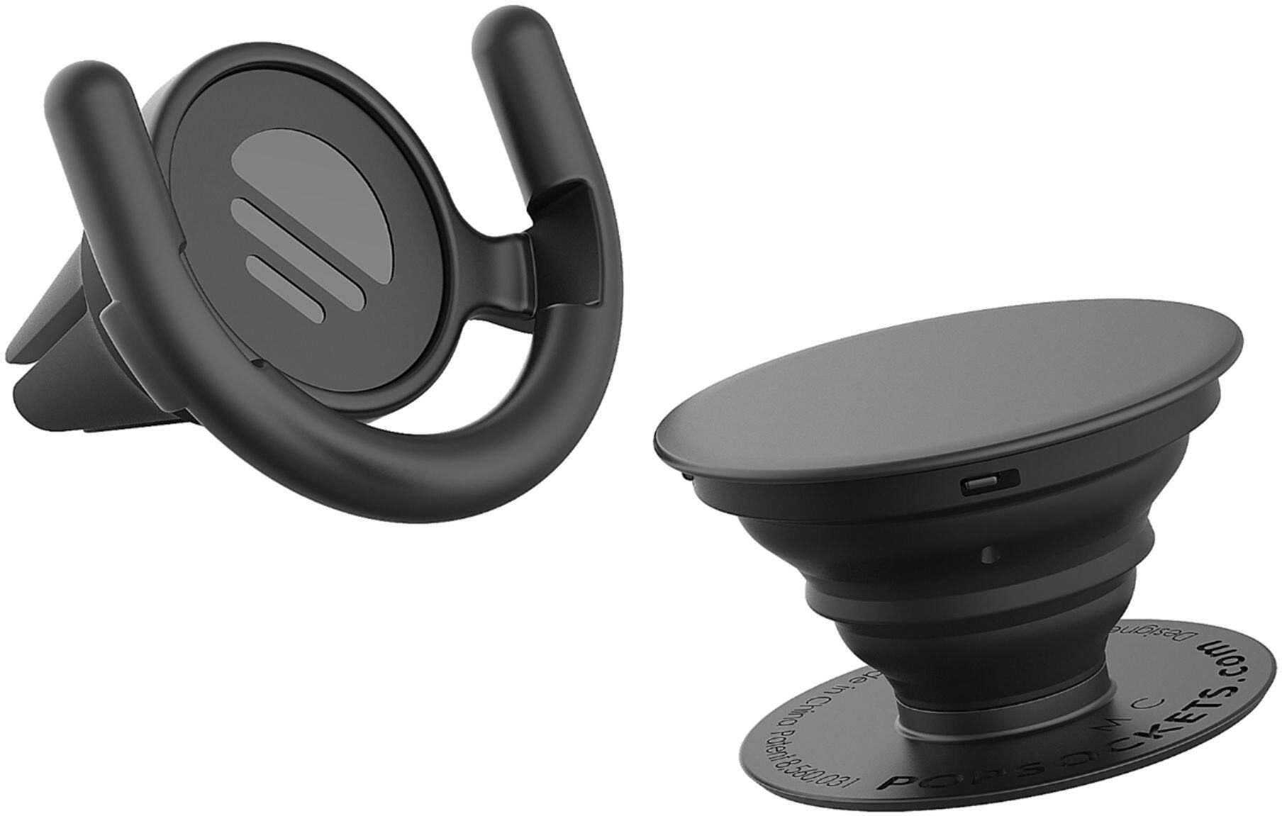 Alt View 12. PopSockets - PopMount - Black.
