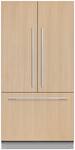 Fisher & Paykel - ActiveSmart 16.8 Cu. Ft. French Door Built-In Refrigerator - Custom Panel Ready