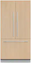 Fisher & Paykel - ActiveSmart 16.8 Cu. Ft. French Door Built-In Refrigerator - Custom Panel Ready - Front_Zoom