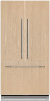 Front. Fisher & Paykel - ActiveSmart 16.8 Cu. Ft. French Door Built-In Refrigerator - Custom Panel Ready.