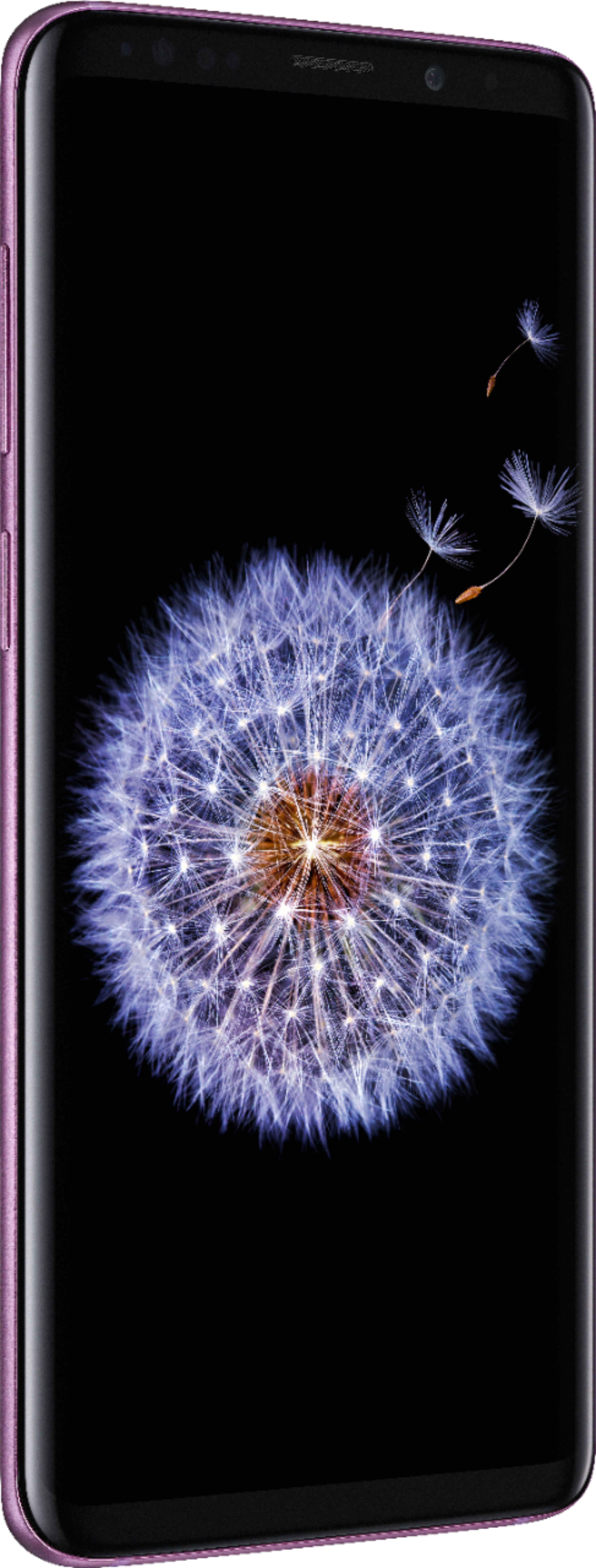 Angle View: Samsung - Geek Squad Certified Refurbished Galaxy S9+ 64GB (Unlocked) - Lilac Purple