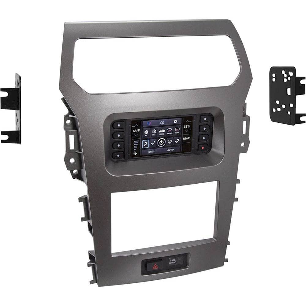 Alt View 11. Metra - Dash Kit for Select 2011-2015 Ford Explorer DIN DDIN - Black.