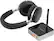 Front. Aluratek - Wireless Over the Ear Bluetooth Headphones and Transmitter Kit - Black.