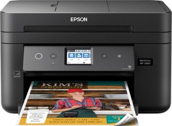 Epson - WorkForce WF-2860 Wireless All-In-One Inkjet Printer - Black - Front_Zoom