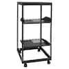 Front. VEVOR - 20U Open Frame Server Rack, 23-40 in Adjustable Depth, Free Standing or Wall Mount Network Server Rack, 4 Post AV Rack - Black.