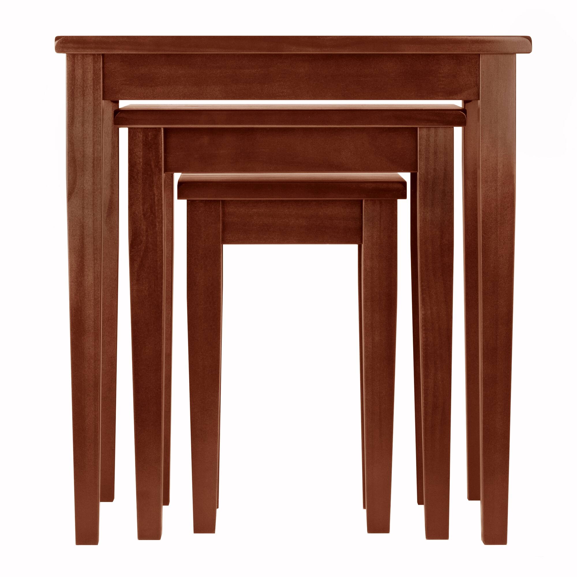 Alt View 4. Winsome Wood - Regalia 3-Pc Nesting Table Set - Walnut.