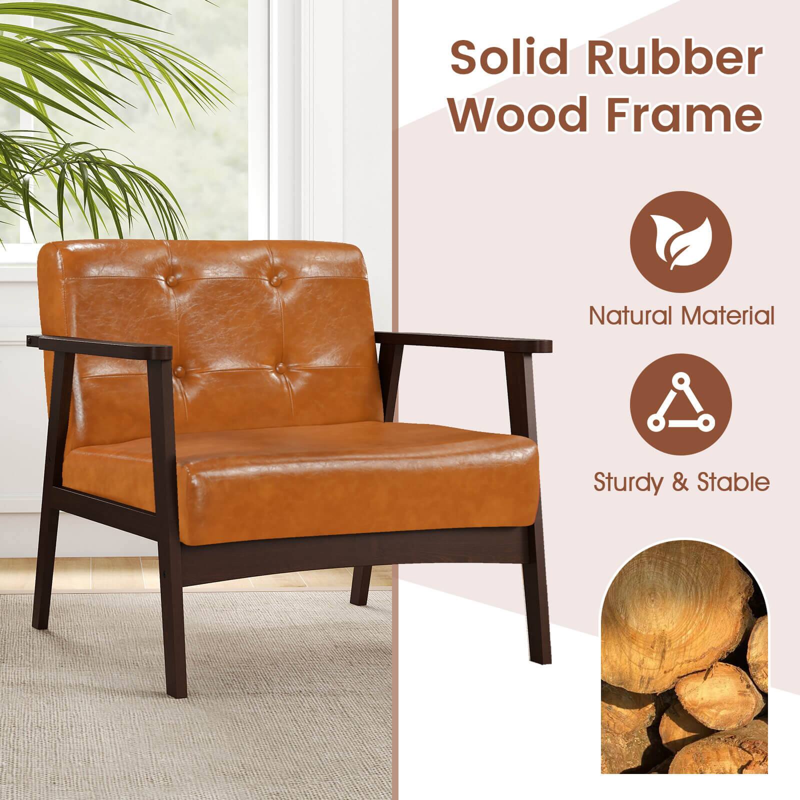 Solid Rubber Wood Frame

- Natural Material
- Sturdy & Stable
