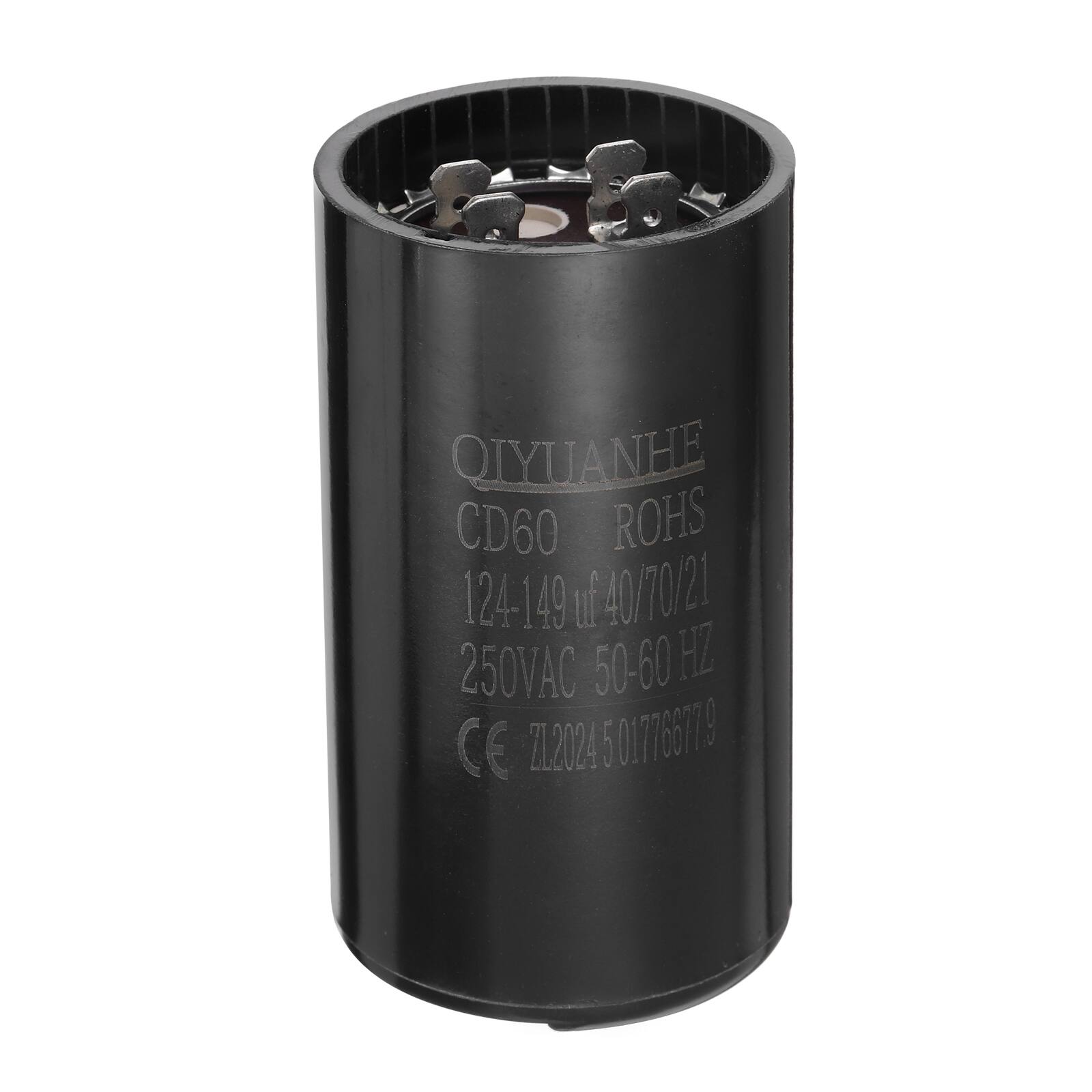 Unique Bargains - CD60 Motor Run Capacitor, 124-149uF MFD AC250V, 50-60Hz, for Electric Motor, 46x86mm - Black price history on PriceWatchPro