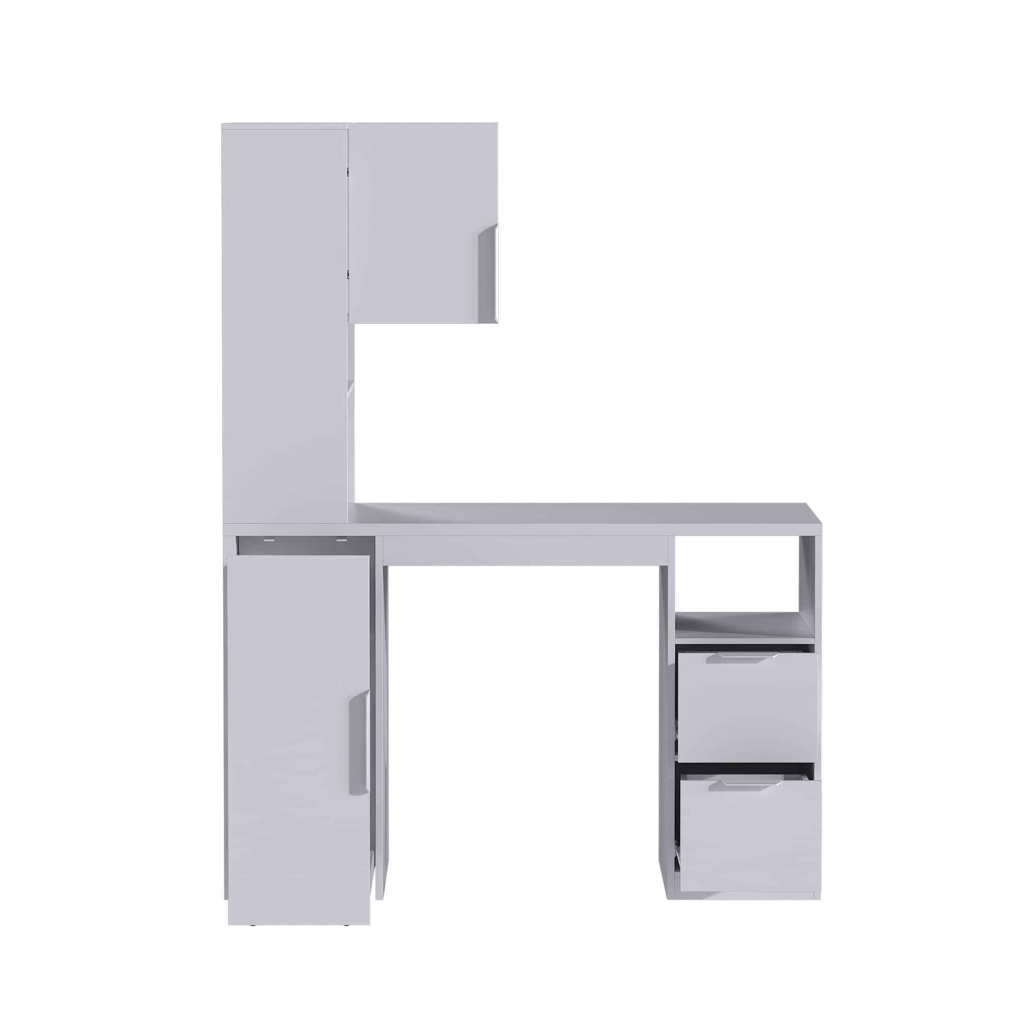 Famapy - Multifunctional Craft Desk: Mobile, Organized & Versatile Workstation - White