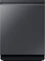 Samsung - 24" AutoRelease Dry Smart Built-In Stainless Steel Tub Dishwasher with 3rd Rack Washing System, 38dBA - Matte Black Steel