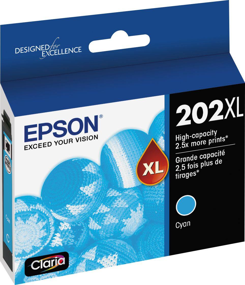 Best Buy: Epson 202XL High-Yield Cyan Ink Cartridge Cyan T202XL220-S