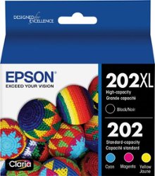 Epson - 202/202XL 4-Pack High-Yield and Standard Capacity - Cyan/Magenta/Yellow/Black - Front_Zoom