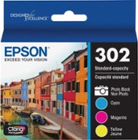 Epson - 302 4-Pack Standard Capacity Ink Cartridges - Assorted Color - Front_Zoom